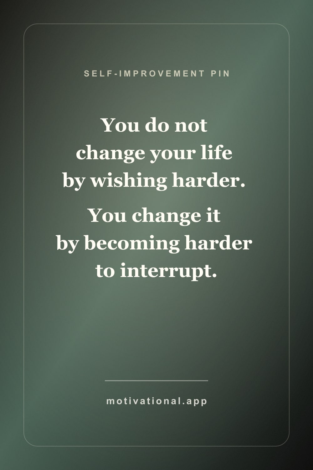 Self-improvement quote pin preview